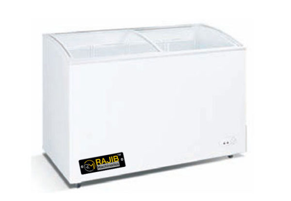 Curved Glass Door Chest Freezer